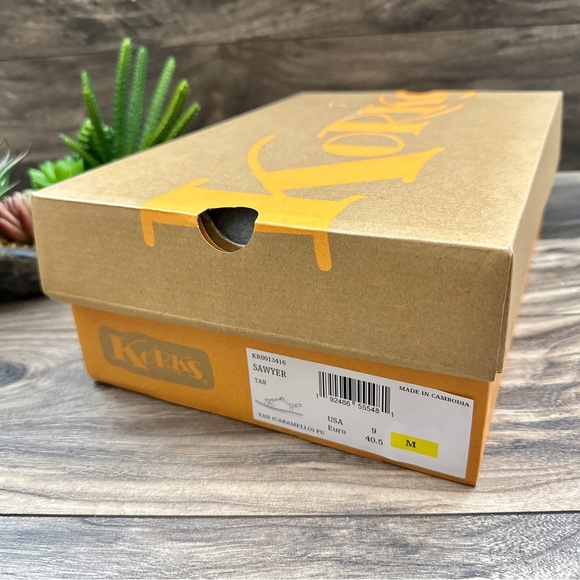 NIB Korks by Kork Ease Sawyer Slingback Strappy Flat Sandal Tan - Picture 13 of 13